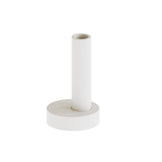 CAST sculptural plaster vase with medium moon base component styled as a minimalist homeware object on a crisp neutral backdrop